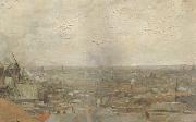 Vincent Van Gogh View of Paris from Montmartre (nn04) oil painting artist